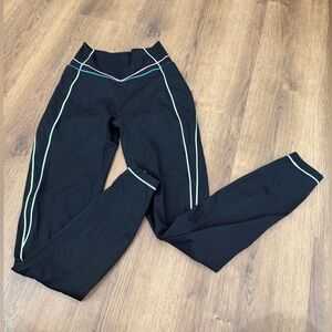 BuffBunny Black Pants with Multicolor Stripes